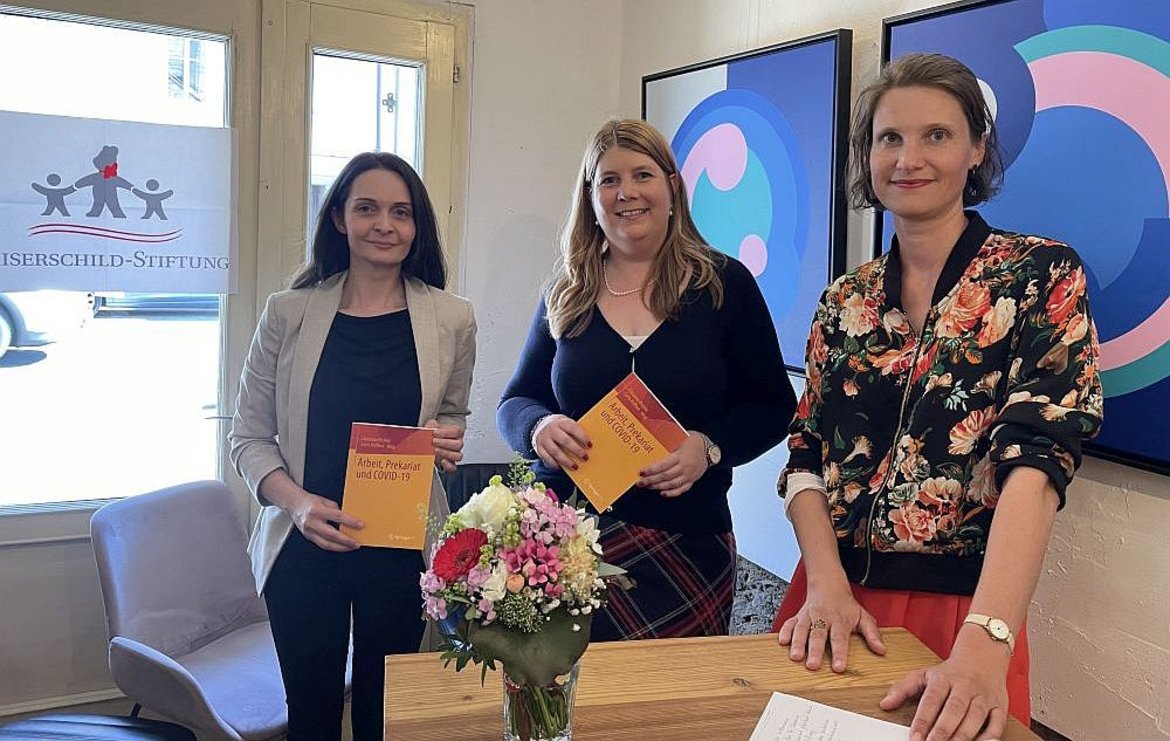Sandra Sonnleitner (Kaiserschild-Stiftung), Christine Pichler (FH Kärnten), Carla Küffner (FH Kärnten)